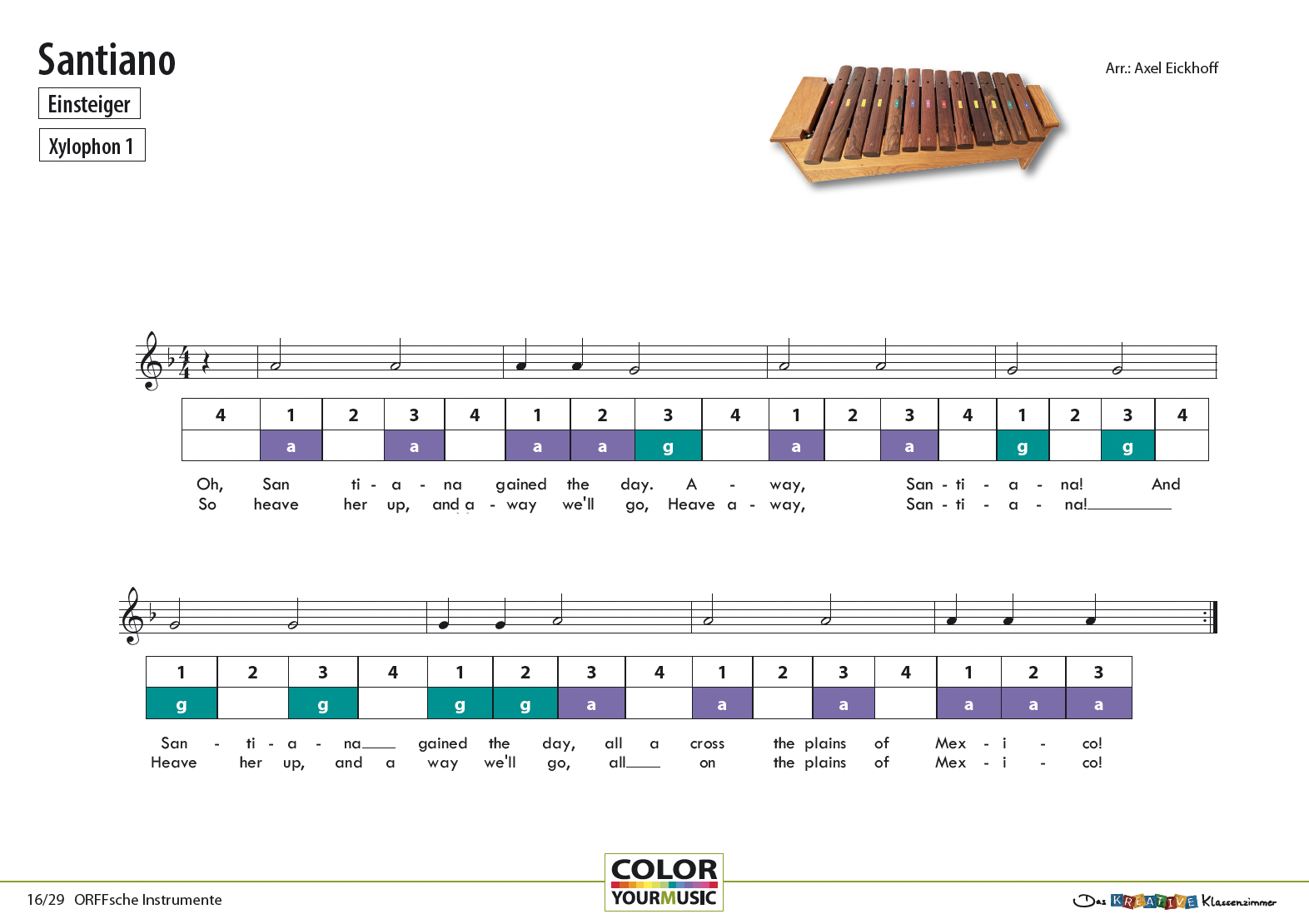 Santiano (The Plains of Mexico) - Orff 