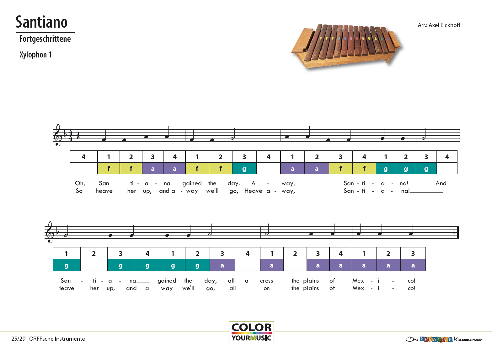 Santiano (The Plains of Mexico) - Orff 