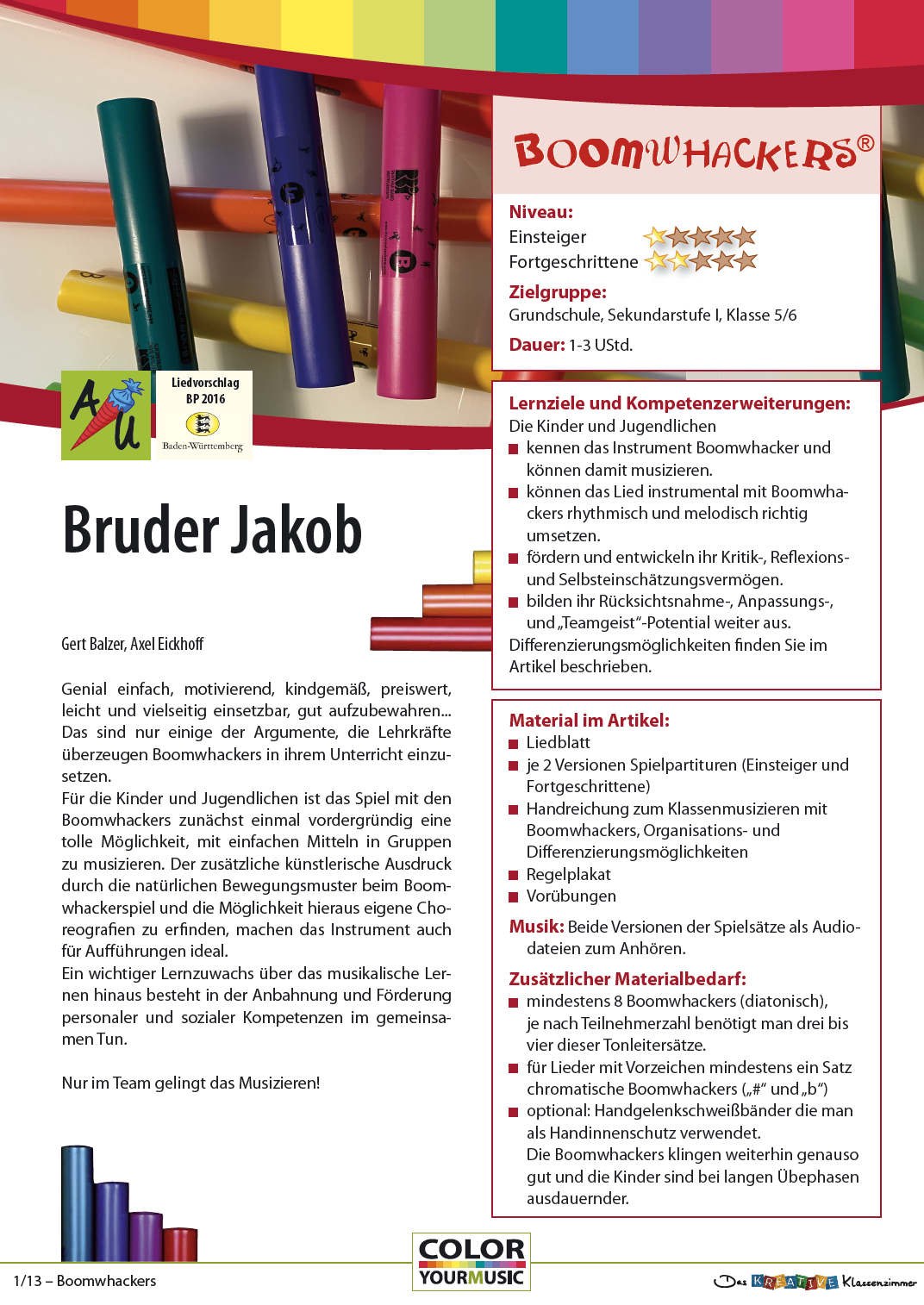 Bruder Jakob - Boomwhackers